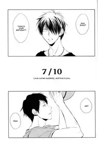 (DC RETURNS 7) [REDsparkling (Himura)] Koi wa Totsuzen Kimi no Sugata de Boku no Moto ni Maikon de Kita. | Love dropped in on me all of a sudden in the form of you (Kuroko no Basuke) [English] [lamperouge-1]