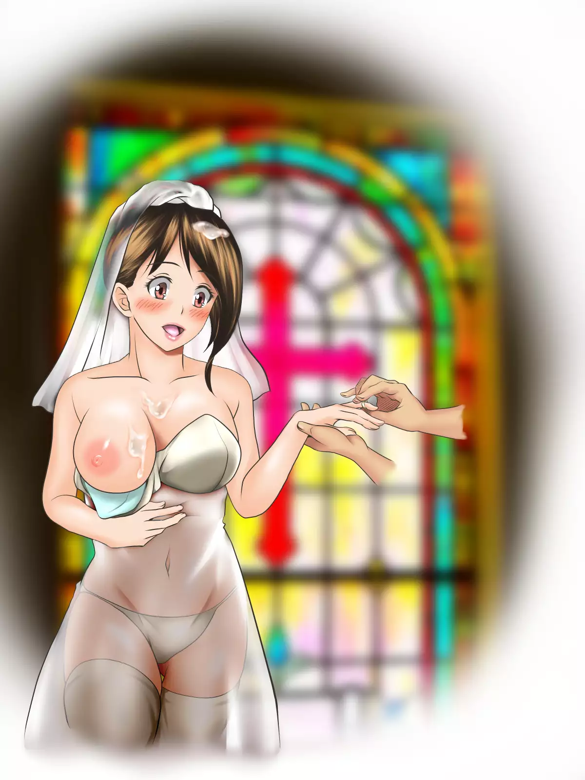 Kaigai Kyoshiki ni Sanretsu Shita Motokare ni Ikikuruwasareru Niizuma -Zenpen-