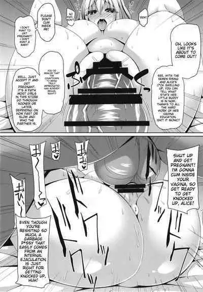 (C95) [Right away (Sakai Minato)] Koukyuu Shoufu Alice Settai Kyouiku (Touhou Project) English Translated