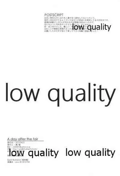 a day after the fair