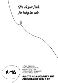 (C86) [Karasumaru 095 shiki (Rui)] Subete wa Kimi ga Kawasugiru Sei | It's all your fault for being too cute (Free!) [English] [Ikemen Scans]