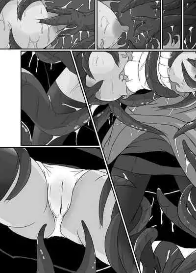 Mesugaki Mahou Shoujo wa Daikkirai na Zako Youma ni Karada o Torikomareta node Kankaku Shadan no Mahou o Tsukatte Asa made Taeru