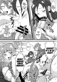 (C84) [Yorokobi No Kuni (JOY RIDE)] Yorokobi no Kuni vol.19 No-pan Kissa de Hataraku Rikka-chan | Yorokobi no Kuni Vol. 19 Rikka-chan Works at a No-Panties Cafe (Dokidoki! Precure) [English] {doujin-moe.us}