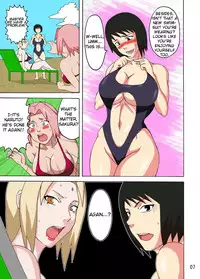 (C82) [Naruho-dou (Naruhodo)] Tsunade no Insuiyoku | Tsunade's Obscene Beach (Naruto) [English] [Colorized]