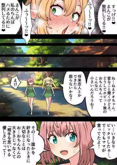 Tanshou Houkei Futanari Hobbit Shoujo ga Mahou no Yubiwa de Kyokon Seiyoku Monster ni naru Hanashi 1-3