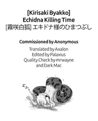 [Kirisaki Byakko] Echidna-sama no Himatsubushi | Echidna Killing Time [English] =The Lost Light=