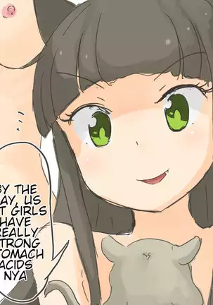 The mouse girl who gets eaten and digested by the cat girl 2