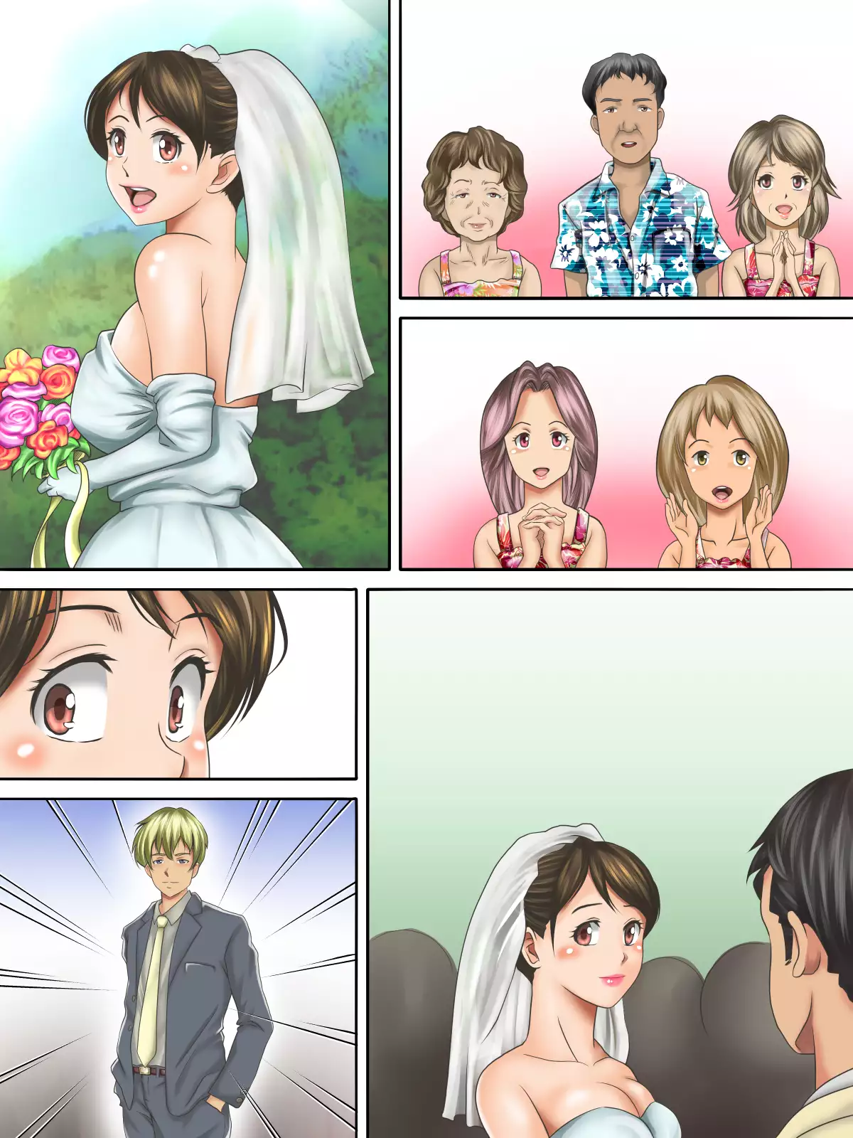 Kaigai Kyoshiki ni Sanretsu Shita Motokare ni Ikikuruwasareru Niizuma -Zenpen-