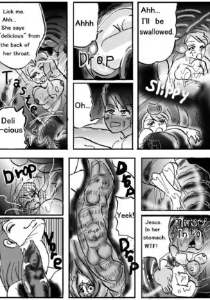 The real vore of the gaintess & Man-sucking leech fear