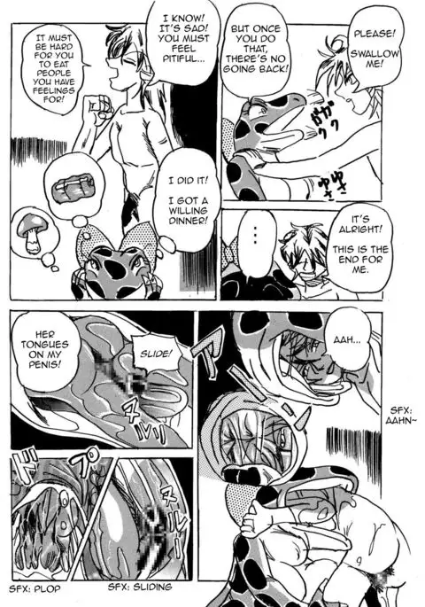 Joshi Toilet no Waniko-san ~ Hishokukei Danshi Hen | Waniko In the Toilet ~ Men's Desire To Be Eaten Version