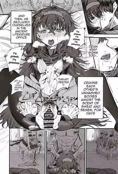 [Shouyu Gohan (Wakyo)] Sensei nara Koshokan (Koko) demo Ii desu yo | If it's With Sensei, I Don't Mind Doing it Right Here (In The Antiquarian Bookstore) (Blue Archive) [English] {Doujins.com} [Digital]