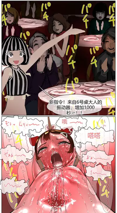 Okane Hoshisa ni Ayashii Beit ni Oubo Shita Mesugaki ga Kousoku Sarete Oozei no Hito no Mae de Renzoku Zecchou Saserareru Hanashi