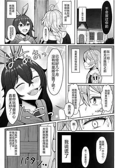 (C101) [Mumei Kibou (Nantoka)] Mona to Konya wa Karasawagi (Genshin Impact) [Chinese] [黎欧出资汉化]