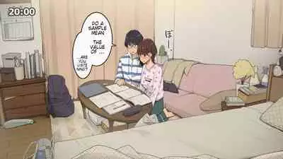 Hitorigurashi no Joshidaisei no Oheya, Tomodachi to Ichinichi Shuuchuu shite Benkyoukai shiyou to Kimeta Hi | Preparing for exam with my friend