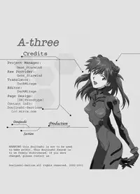 (C63) [Nakayohi (Izurumi)] A-three 2002 Fuyucomi Ban (Neon Genesis Evangelion) [English]