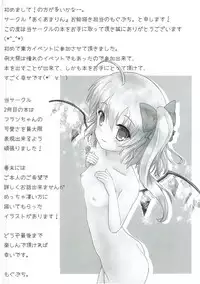 (Shuuki Reitaisai 2) [Aquamarine (Mogupuchi.)] Flan-chan to Gyu♡ (Touhou Project)