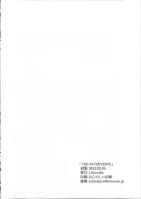 (COMITIA99) [Littleollie (Deburasu)] THE INTERVIEWS