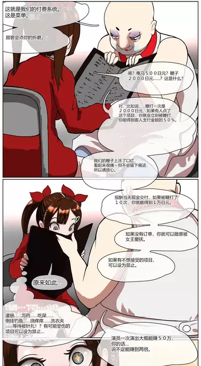 Okane Hoshisa ni Ayashii Beit ni Oubo Shita Mesugaki ga Kousoku Sarete Oozei no Hito no Mae de Renzoku Zecchou Saserareru Hanashi