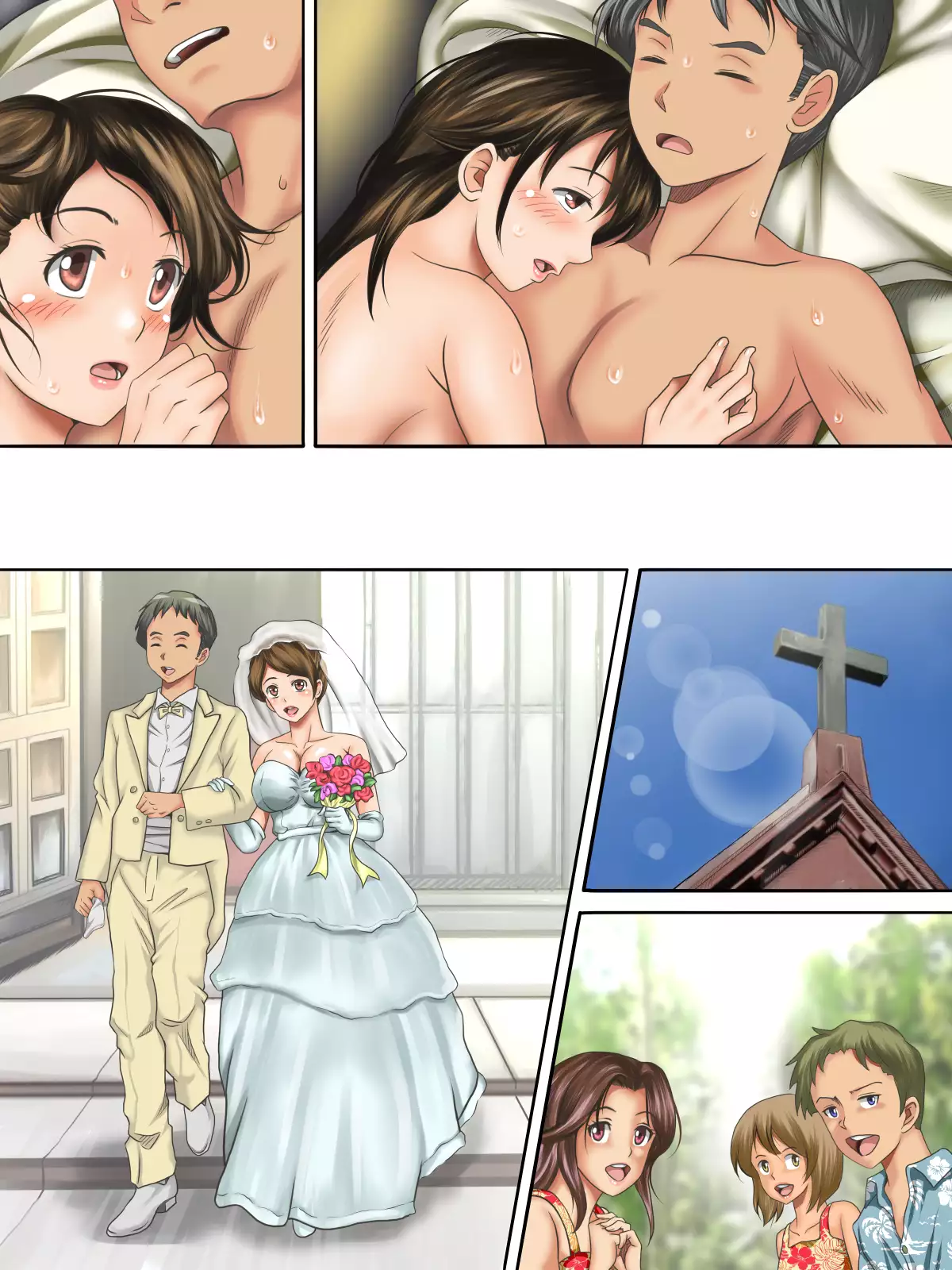 Kaigai Kyoshiki ni Sanretsu Shita Motokare ni Ikikuruwasareru Niizuma -Zenpen-