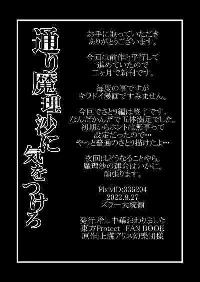 [Hiyashi Chuuka Owarimashita (Zuru)] TooriMarisa ni Ki o Tsukero Sono Riku | Marisa's thrill - Take care of yourself - Part 7 (Touhou Project) [English] [Digital]