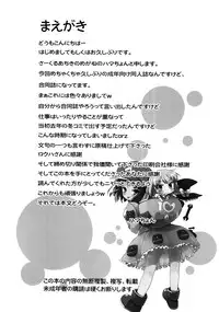 (C80) [Achiki no Megane, Juuryoku Dou (Hamatyonn, Lockheart)] Nitomari Chu-! ADULT (Touhou Project)