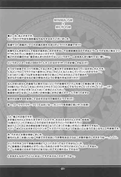 MINIMALISM × MICROISM