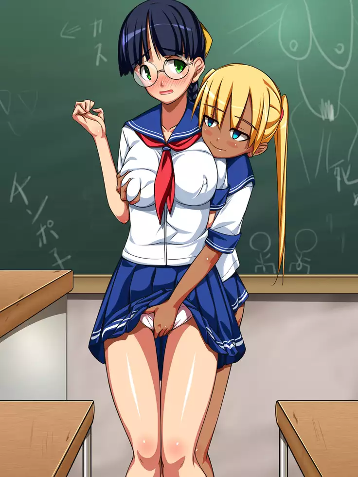 Shiritsu Freedom Gakuen Yari-hodai Abare-hodai no Doesu Inran Joshikosei Gurupu no Nichijou