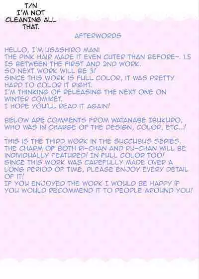 Totsugeki Futago Succubus-chan 1.5 | Attack of the Twin Succubus 1.5