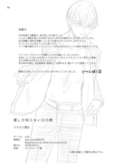 Boku shika Shiranai Nii no Kao