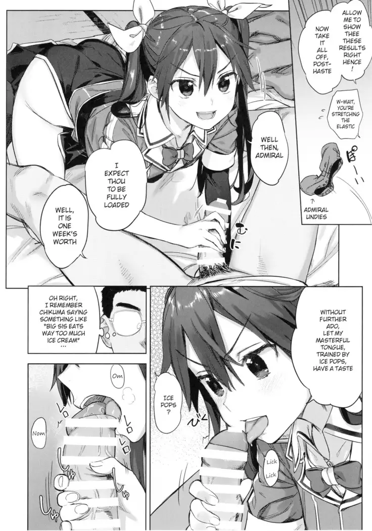 Teitoku yo Wagahai to Yasen de Jissen ja | Hey Admiral! Practice night battles with me!