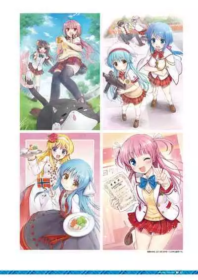 Daitoshokan no Hitsujikai Visual Fan Book Houkago Shippo Days & Dreaming Sheep Visual Fan Book