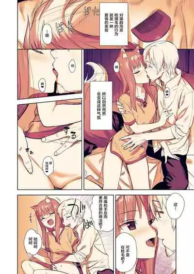 [Ajisaidenden (Kawakami Rokkaku, Takanashi Rei)] Wacchi to Shippori Kezukuroi Hon (Spice and Wolf) [Chinese] [转尾巴猫汉化] [Digital] [Revision]